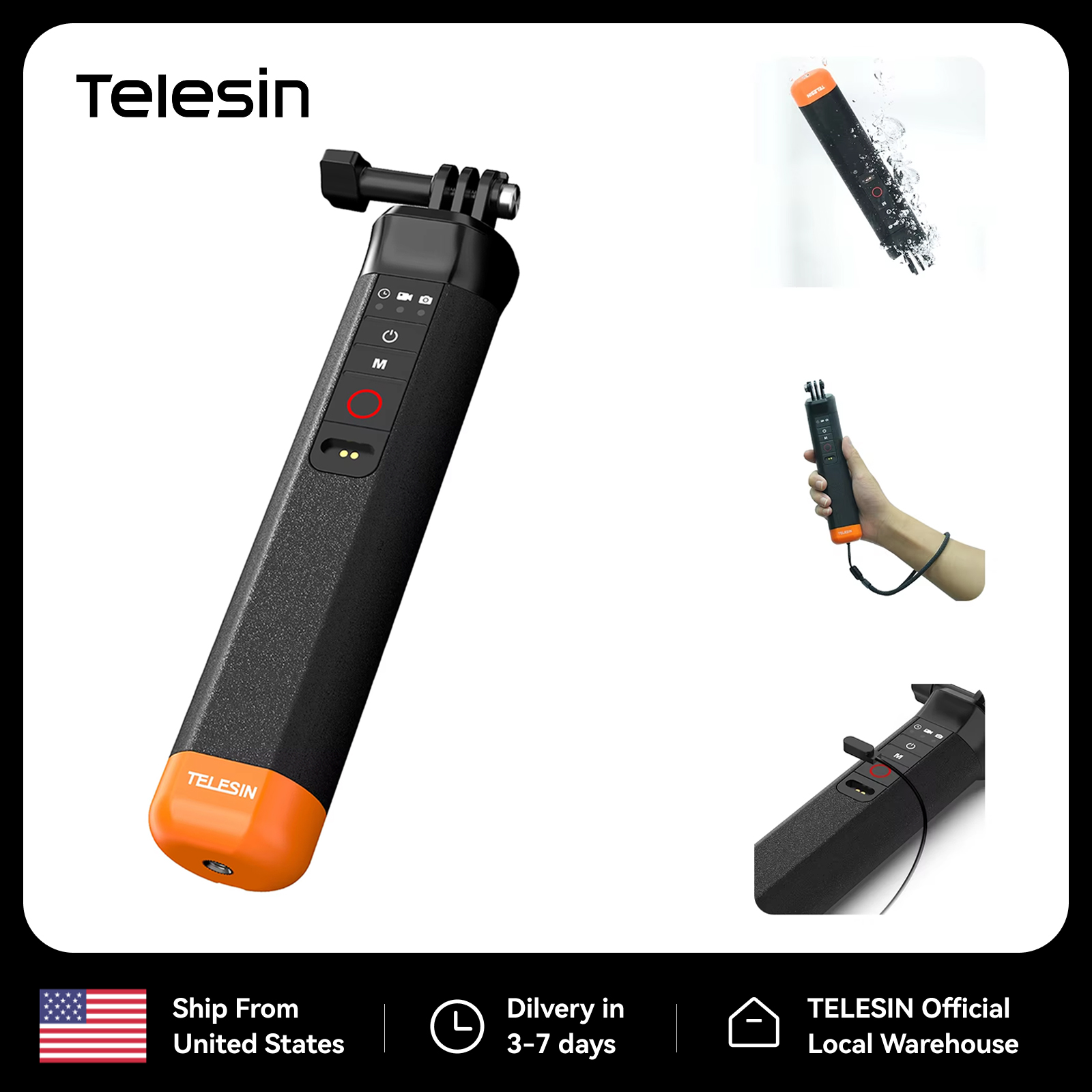 Best Action Camera Selfie Stick Waterproof on AliExpress