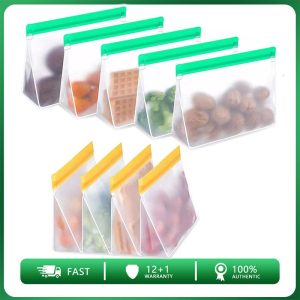 Best Reusable Food Storage Bags Silicone Leakproof on AliExpress